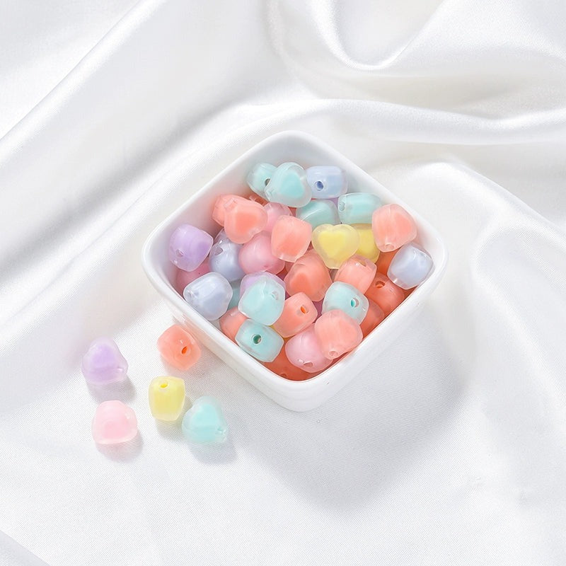 Kikizap Frosted Acrylic Macaron Candy Color Beads - DIY Jewelry Materials - kikizap