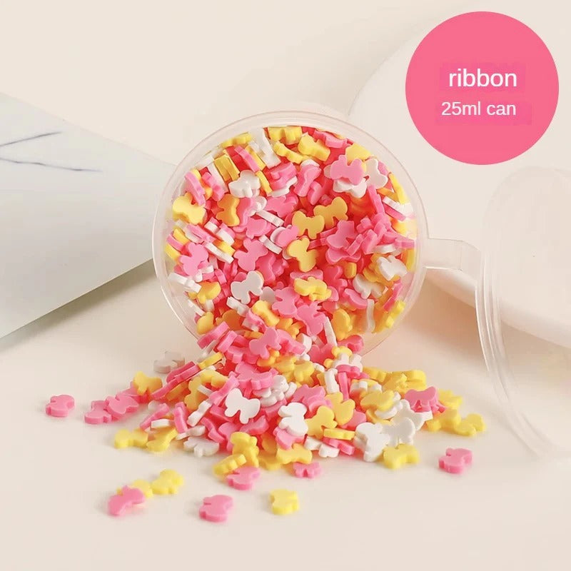 Kikizap Colorful Candy Heart Stickers - DIY Cream Glue Phone Case Handmade Hair Accessories Soft Clay Small Parts - kikizap