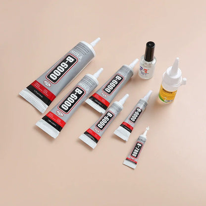 Kikizap Glue, Tweezers, Glue Tips, Tape - DIY Cream Glue Phone Case Hair Accessories Kit - kikizap