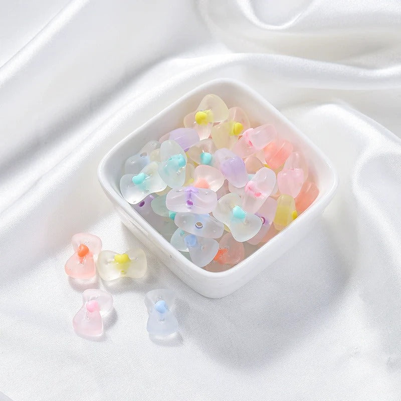 Kikizap Frosted Acrylic Macaron Candy Color Beads - DIY Jewelry Materials - kikizap