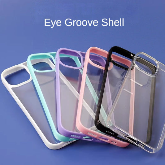 Kikizap Eye Protection Hard Bottom Soft Edge Groove Shell for Apple - kikizap