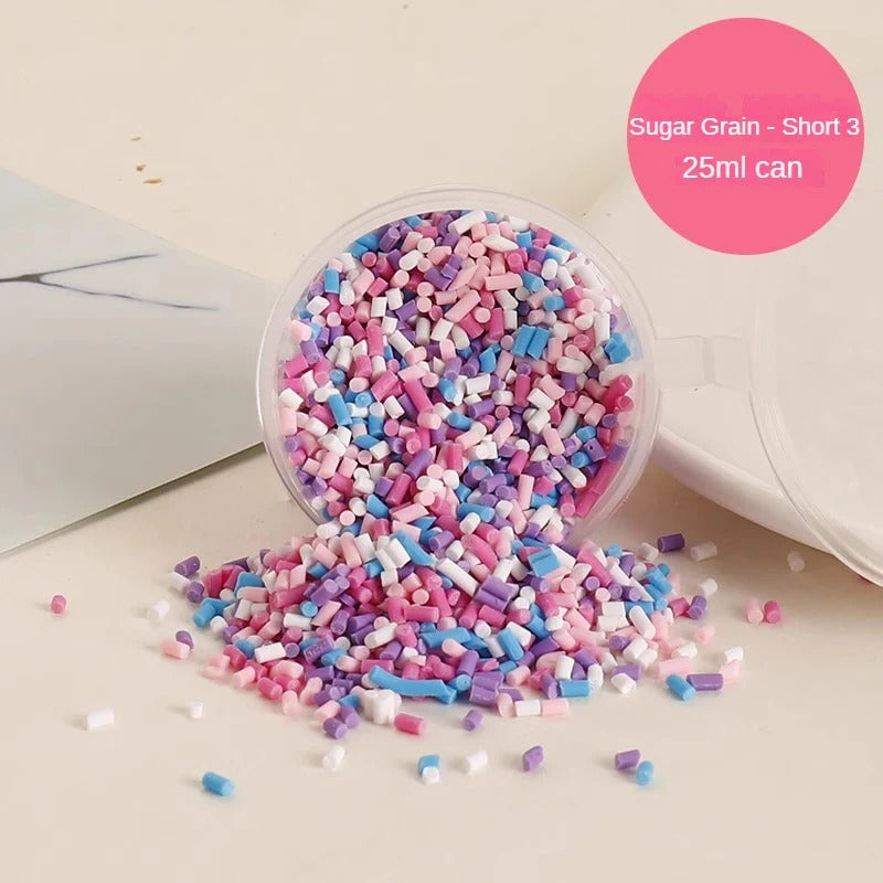 Kikizap Colorful Candy Heart Stickers - DIY Cream Glue Phone Case Handmade Hair Accessories Soft Clay Small Parts - kikizap