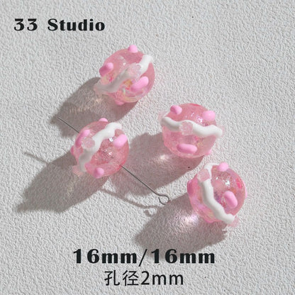 Kikizap: Pink Cartoon Beads DIY Kit - Handcrafted Charms