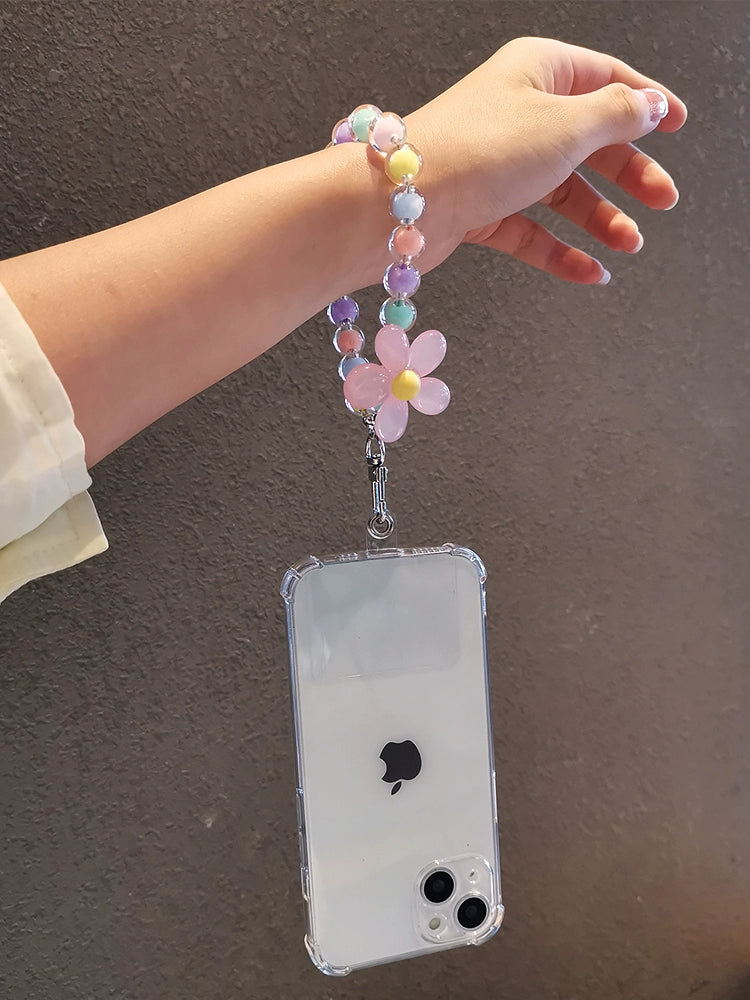 Kikizap Cute Macaron Color Handmade Beaded Phone Chain - Durable Anti-Lost Hang Rope - kikizap