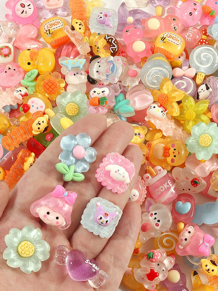 DIY Jewelry Resin Accessories & 3D Cartoon Patches - Multiple Styles - kikizap