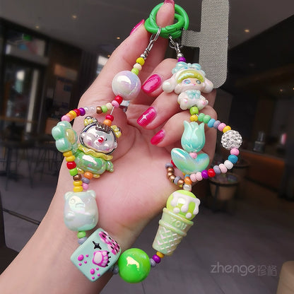 Kikizap Graffiti Candy Cartoon Lanyard Bracelet for Women - Fashionable and Sweet - kikizap