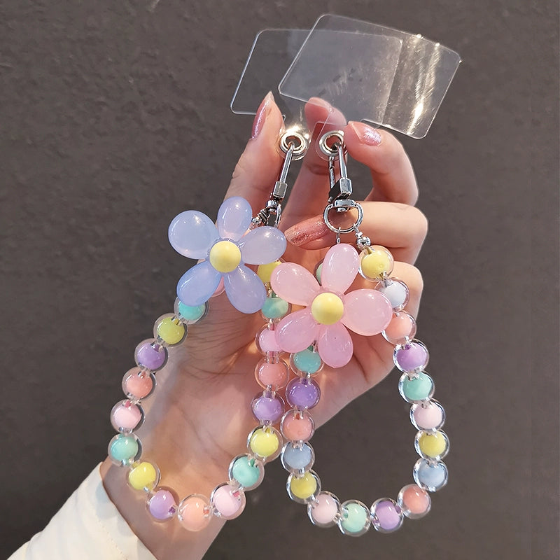 Kikizap Cute Macaron Color Handmade Beaded Phone Chain - Durable Anti-Lost Hang Rope - kikizap