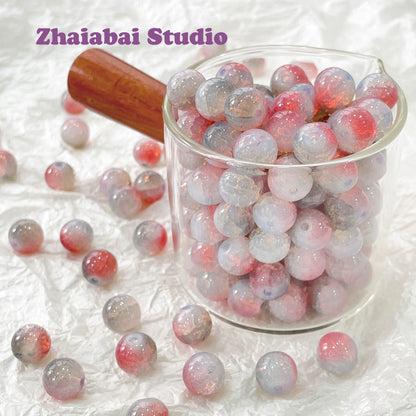 Kikizap 10mm Dual Color Glass Beads - DIY Bracelet Making Supplies - kikizap
