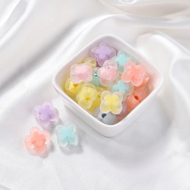 Kikizap Frosted Acrylic Macaron Candy Color Beads - DIY Jewelry Materials - kikizap