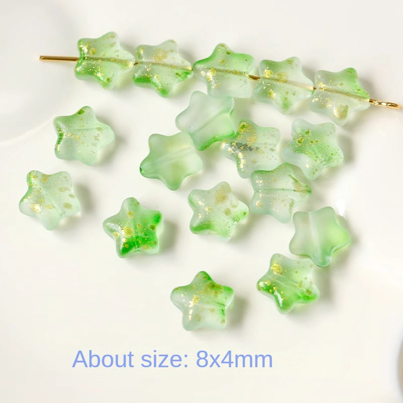 Kikizap 10 Czech Glass Star Beads for DIY Jewelry - kikizap